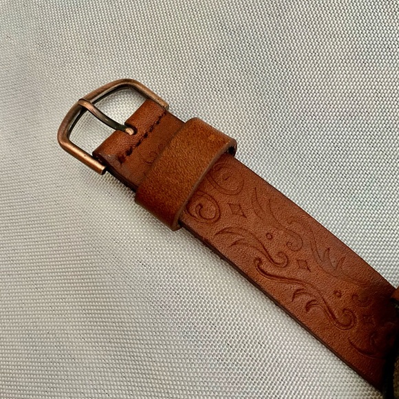 Ladies Watch - Embossed Brown Leather Boot w/ Hidden Watch Vintage - Never Used